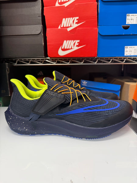 Nike Men's Air Zoom Pegasus Flyease Shoes Black Blue Bolt DZ4847-001