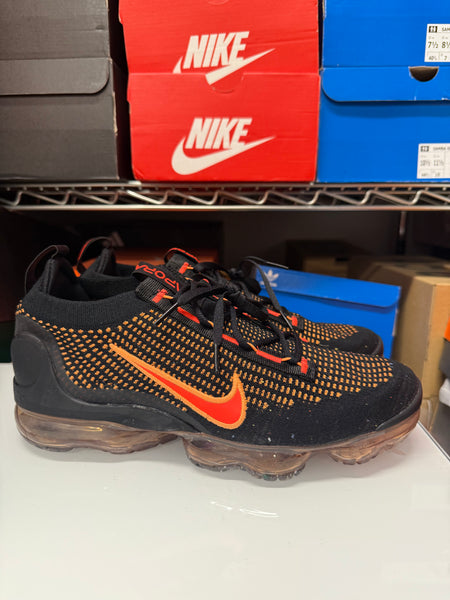 Nike Men's Air Vapormax 2021 Flyknit Shoes Black Bright Crimson DQ3974-002