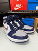 Nike Men's Air Jordan 1 High Golf Shoes White Navy Silver DQ0660-100
