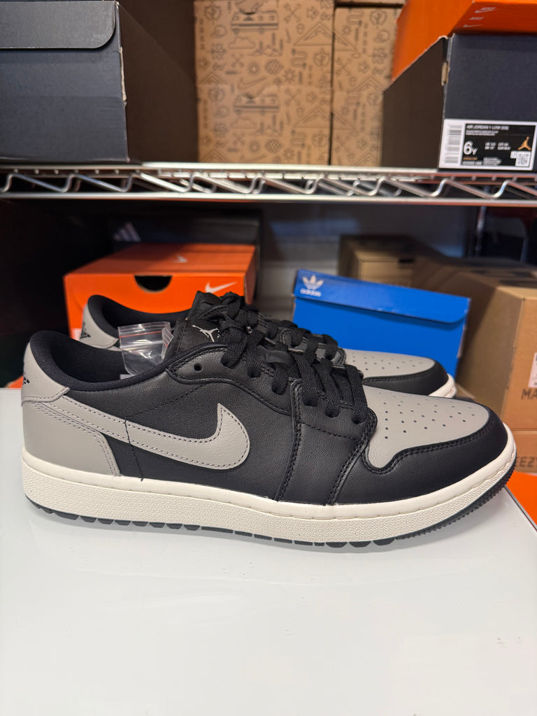 Nike Men's Air Jordan 1 Low Golf Shoes Shadow Black Grey DD9315-001