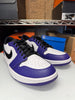 Nike Men's Air Jordan 1 Low Golf Shoes White Black Court Purple DD9315-105