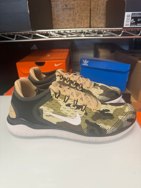 Nike Men's Free RN 2018 GPX Shoes Sequoia White Camo AT9976-301