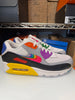 Nike Men's Air Max 90 Be True Shoes White Multi Color Black CJ5482-100