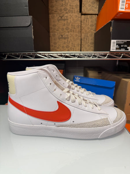 Nike Men's Blazer Mid '77 Vintage Shoes White Picante Red Coconut Milk BQ6806-122