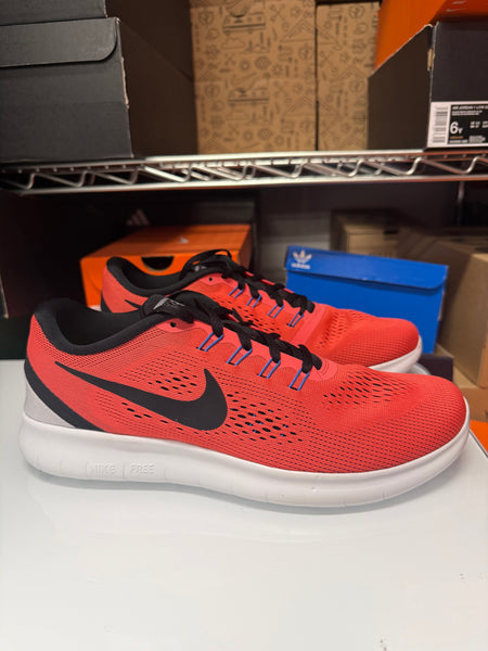 Nike Men's Free RN Shoes Ember Glow Black Grey 831508-802