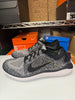 Nike Men's Free RN Flyknit 2018 Shoes White Black Grey Oreo 942838-101
