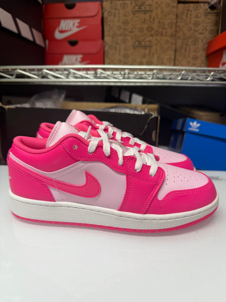 Nike Kids Air Jordan 1 Low GS Shoes Valentine's Day Pink 553560-661