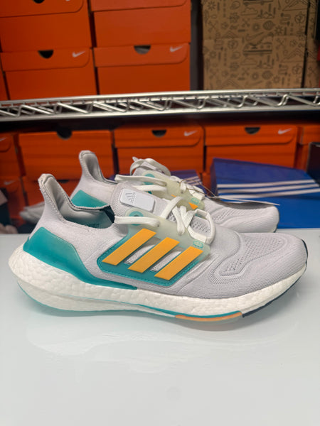 Adidas Men's Ultraboost 22 Shoes Orange Mint White GX5463