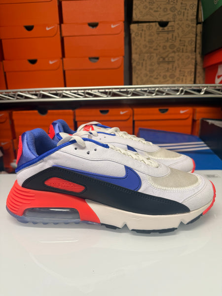 Nike Men's Air Max 2090 Evolution of Icons Shoes White Black Blue DA9357-100