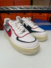 Nike Women's Air Force 1 Shadow Shoes White Silver Red FN6335-100