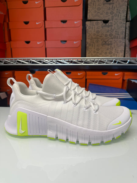 Nike Men's Free Metcon 6 Shoes White Volt FJ7127-104