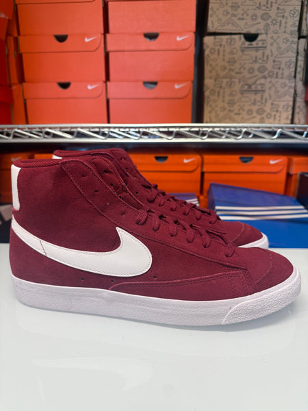 Nike Men's Blazer Mid '77 Suede Shoes Red White CI1172-601