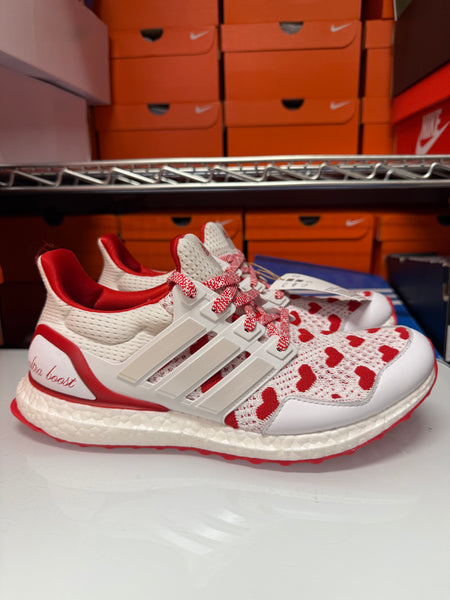 Adidas Women's Ultraboost 1.0 Shoes Valentine's Day White Red JR5845