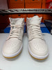 Nike Women's Air Jordan 1 Mid Shoes Phantom White Gum BQ6472-021