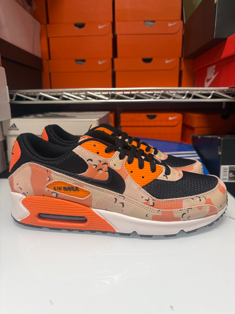 Nike Men's Air Max 90 PRM Shoes Bio Beige Orange Camo IF1721-201