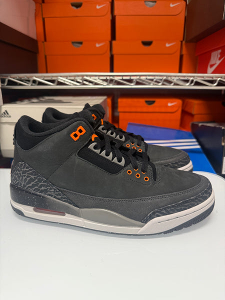 Nike Men's Air Jordan 3 Retro Shoes Fear Pack Black Grey Orange CT8532-080