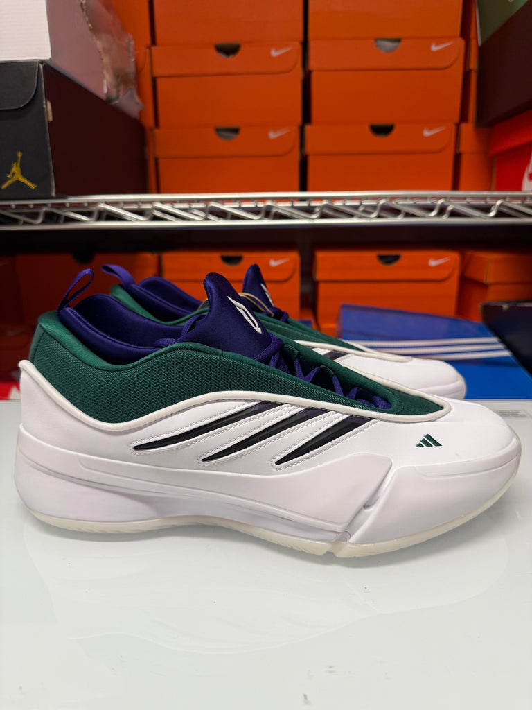 Adidas Men's Dame 9 Shoes White Green Blue IG6603