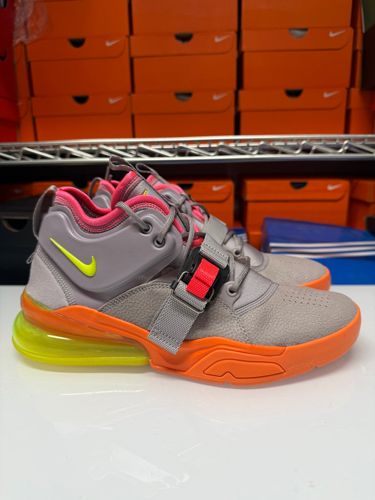 Nike Men's Air Force 270 Shoes Grey Volt Orange AH6772-007