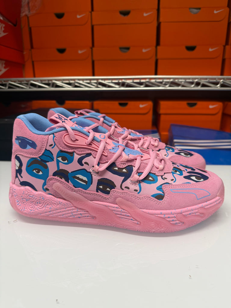 Puma Men's LaMelo Ball MB.03 Kid Super Shoes Pink Blue 379328-01