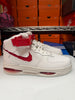 Nike Men's Air Force 1 Mid Evo Shoes White Red FB1374-102