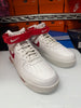 Nike Men's Air Force 1 Mid Evo Shoes White Red FB1374-102