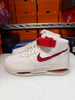 Nike Men's Air Force 1 Mid Evo Shoes White Red FB1374-102
