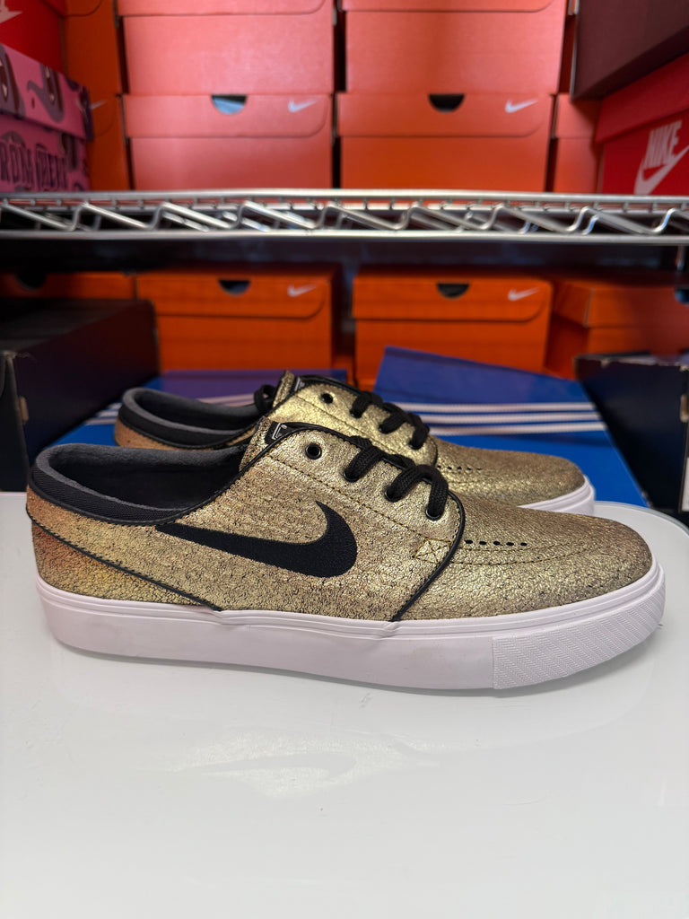 Nike Men's Zoom Stefan Janoski Shoes Gold Black White 616490-702