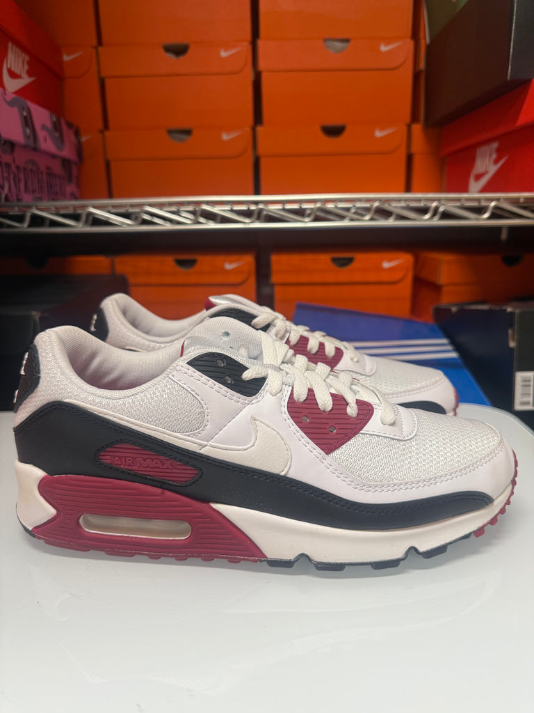 Nike Men's Air Max 90 Shoes Recraft White Maroon CT4352-104