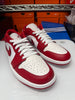 Nike Men's Air Jordan 1 Low Shoes White Varsity Red 553558-166