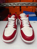 Nike Men's Air Jordan 1 Low Shoes White Varsity Red 553558-166