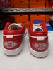 Nike Men's Air Jordan 1 Low Shoes White Varsity Red 553558-166