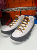 Nike Men's Air Jordan 9 Golf NRG Shoes White Grey Gold FN6931-100