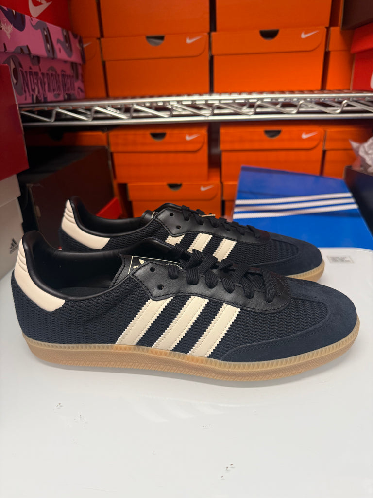 Adidas Men's Samba OG Shoes Black White Beige JQ5141