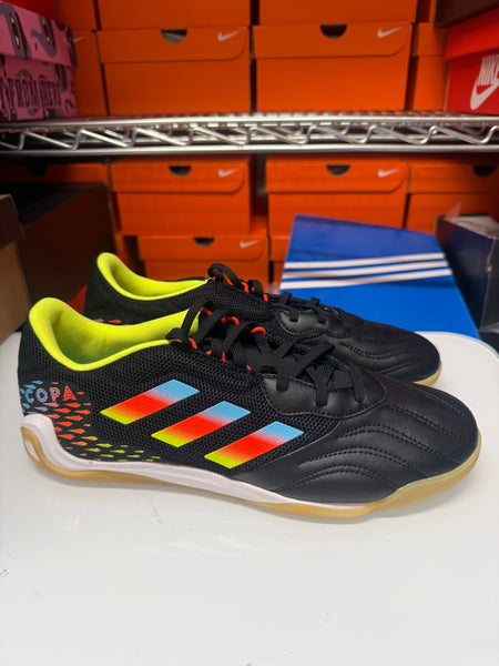 Adidas Men's Copa Sense.3 Indoor Soccer Shoes Black Yellow Orange HR1848