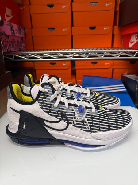 Nike Men's Lebron Witness 6 VI Shoes White Black Violet CZ4052-100