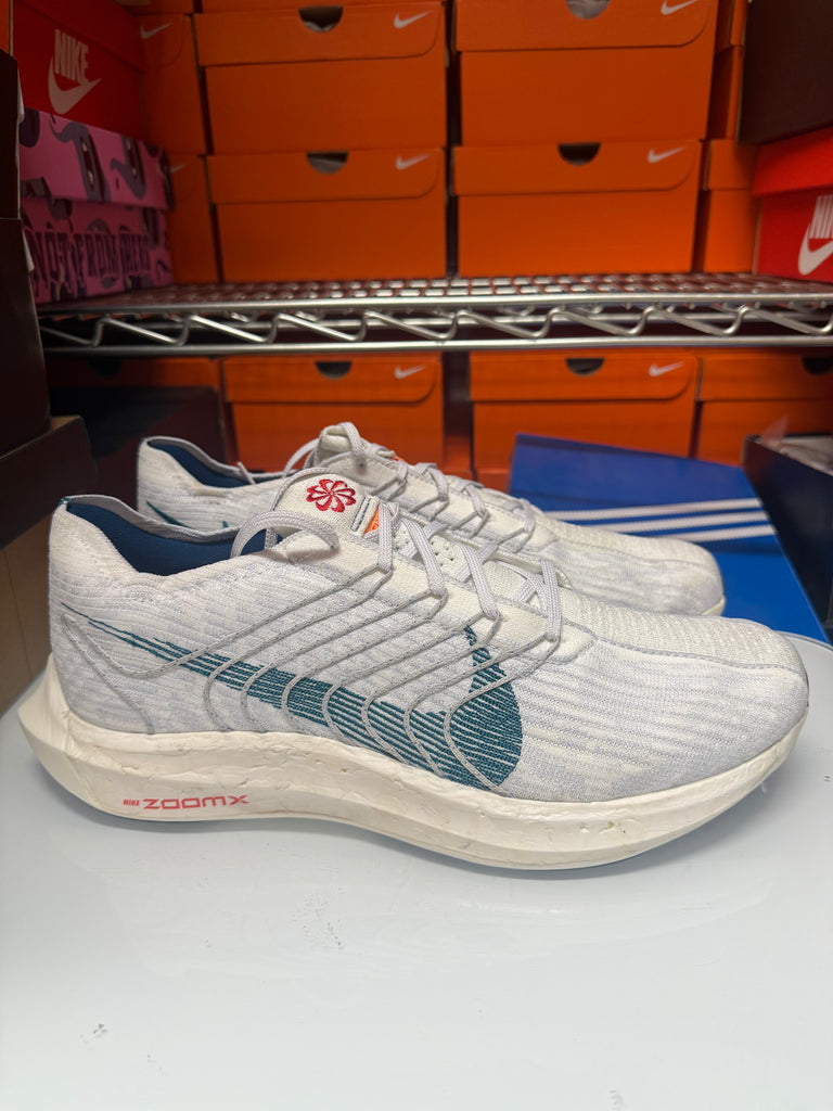 Nike Men's Pegasus Turbo Next Nature Shoes Platinum White Green DM3413-004