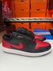 Nike Men's Air Jordan 1 Low Shoes Bred Twist Black Red 553558-067