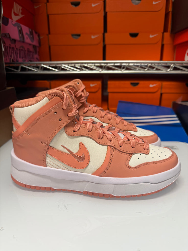 Nike Women's Dunk High Up Shoes Sail Crimson Bliss DH3718-107