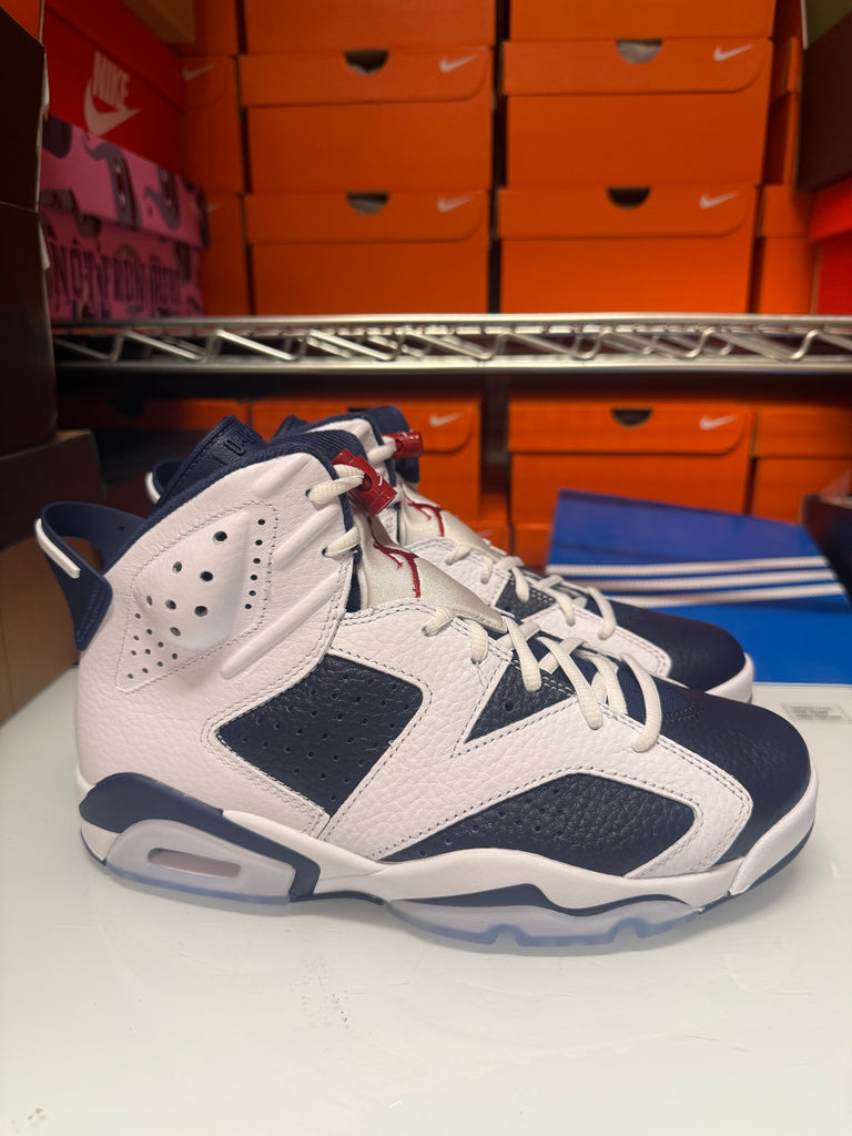 Nike Men's Air Jordan 6 Retro Shoes Olympic Blue White CT8529-164
