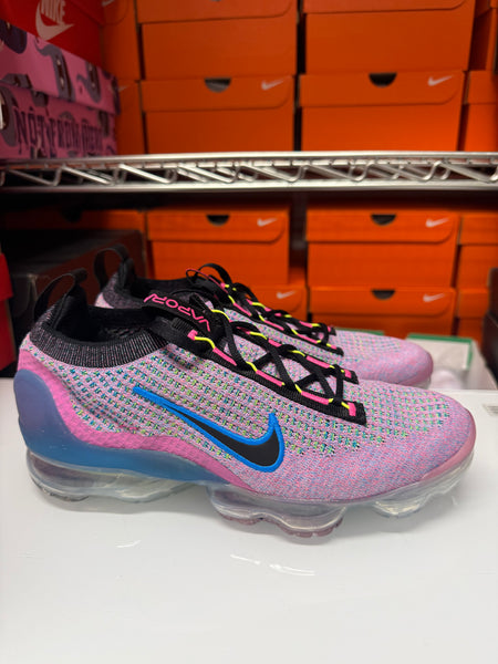 Nike Women's Air Vapormax 2021 Flyknit Shoes Pink Blast Blue DX3369-600