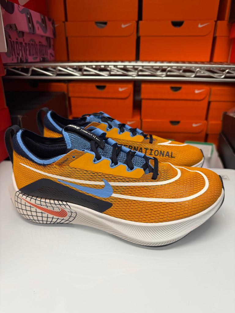 Nike Men's Zoom Fly 4 PRM Shoes Light Curry Blue DO9583-700