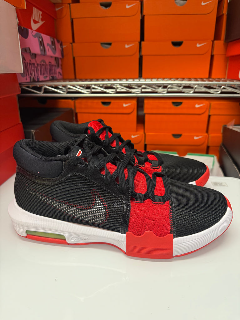 Nike Men's Lebron Witness 8 Shoes Faze Black White Red FV0400-001