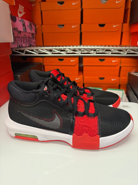 Nike Men's Lebron Witness 8 Shoes Faze Black White Red FV0400-001