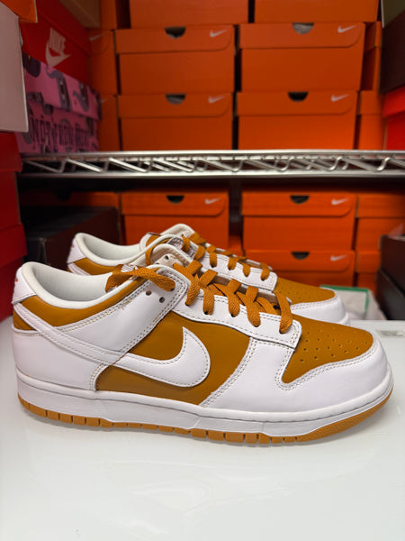 Nike Men's Dunk Low QS Shoes Dark Curry White FQ6965-700