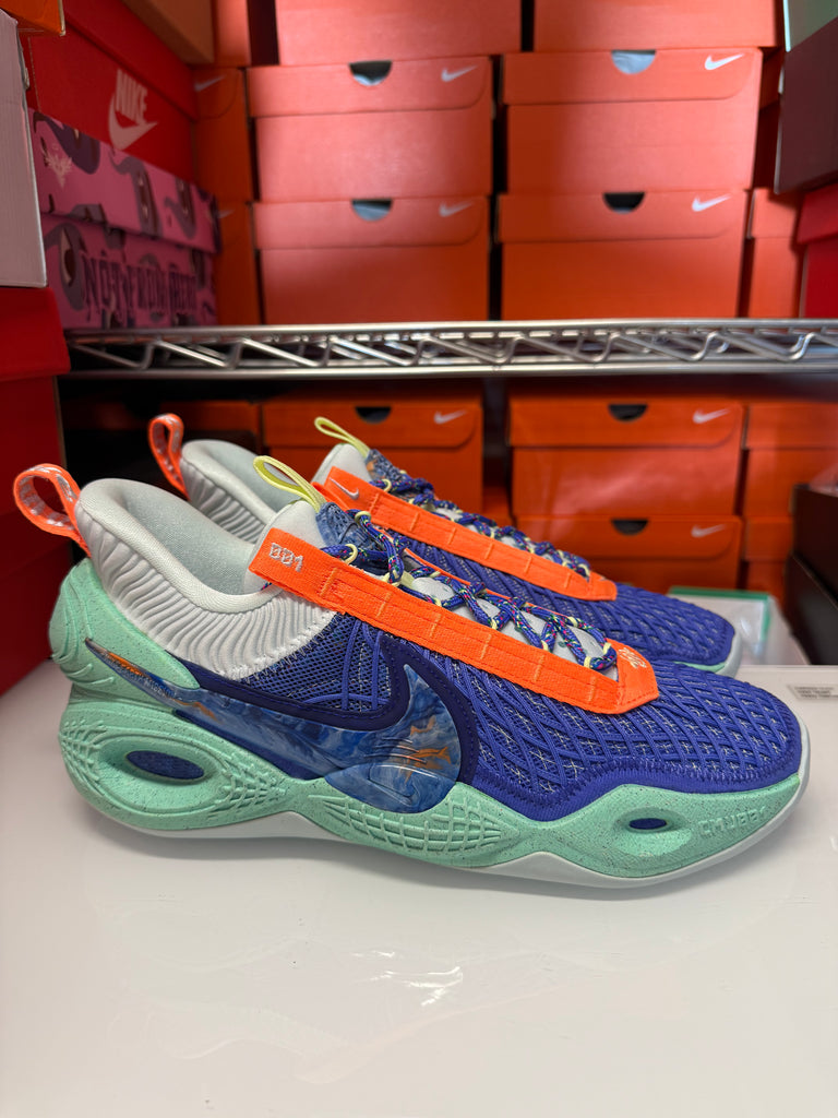 Nike Men's Cosmic Unity Shoes Sapphire Green Glow Orange DA6725-500