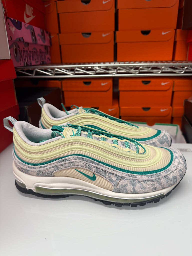Nike Men's Air Max 97 Shoes Coconut Milk Neptune Green DX3946-100