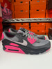 Nike Men's Air Max 90 Shoes Grey Black Hyper Pink DM0029-010