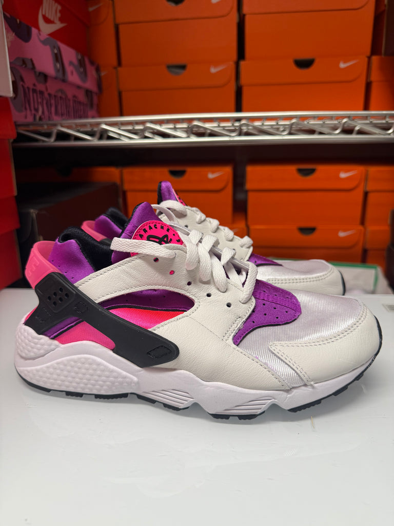 Nike Women's Air Huarache Shoes White Black Hyper Pink DH4439-109