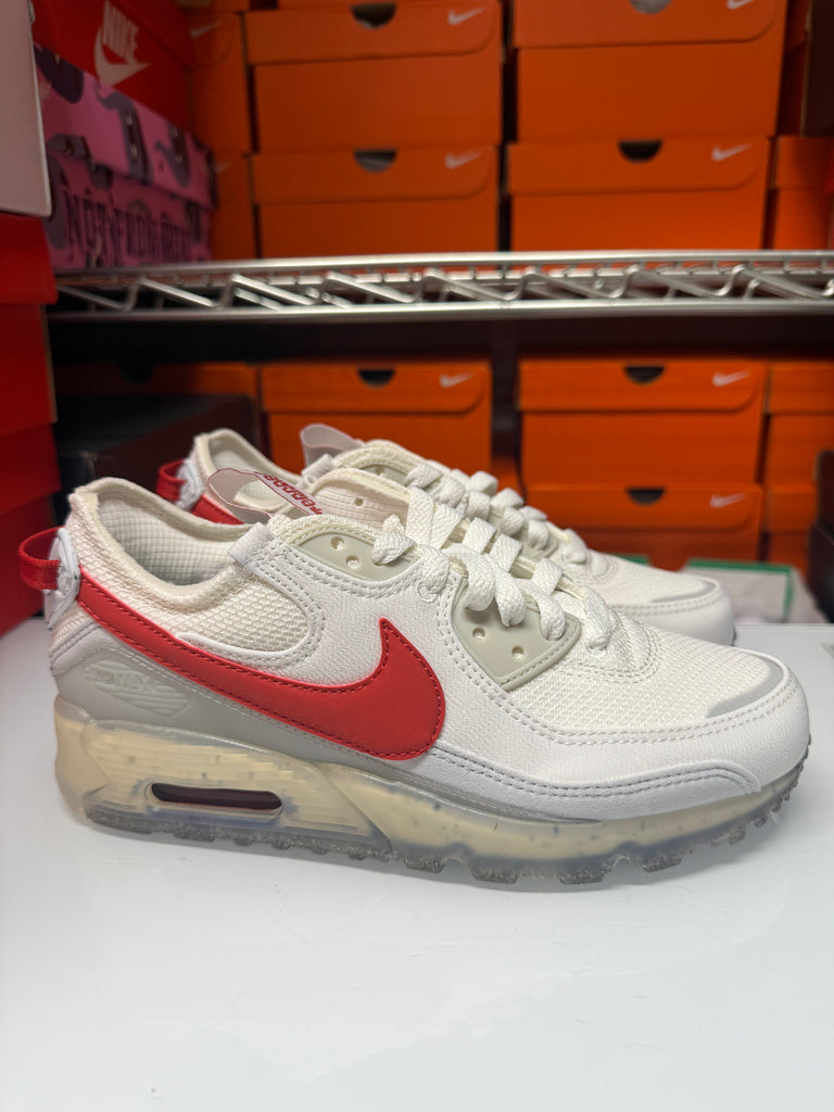 Nike Men's Air Max Terrascape 90 Shoes White Red Grey DQ3987-100