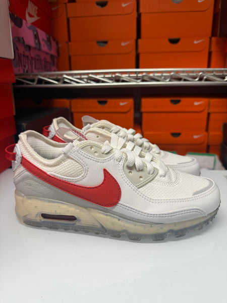 Nike Men's Air Max Terrascape 90 Shoes White Red Grey DQ3987-100